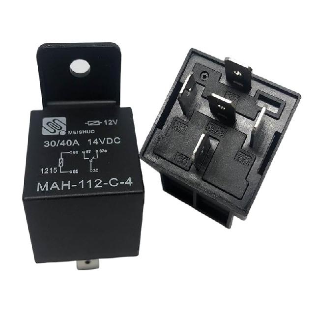 1pcs MAH-112-C-4 (V4-1C-12V-40A) Relay 5-pin; Relay Base (Size : MAH-112-C-4)