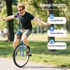 24In Outdoor Unicycle W/ Non-Slip Pedals - Adjustable Height One-Wheel Bike (154 Lbs Capacity) - Stable Ride for Teens & Adults