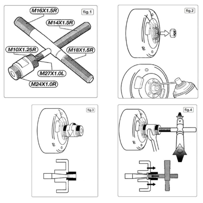 Carbon Steel Flywheel Puller Tool Professional Motorcycle Flywheel Puller Repairing Tool Puller Maintenance Accessories