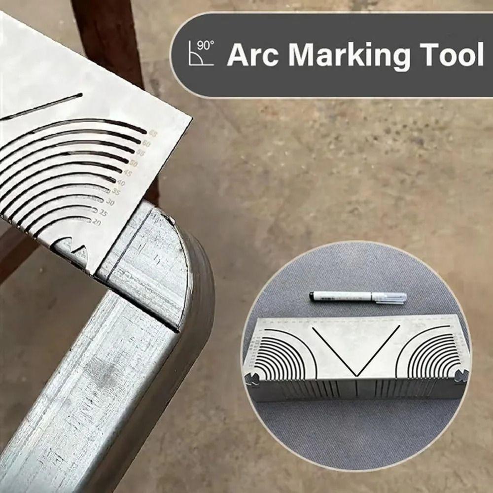 Multifunction Angle Arc Marking Tool Metal Marking Dual-Purpose Scriber  Measuring Tools