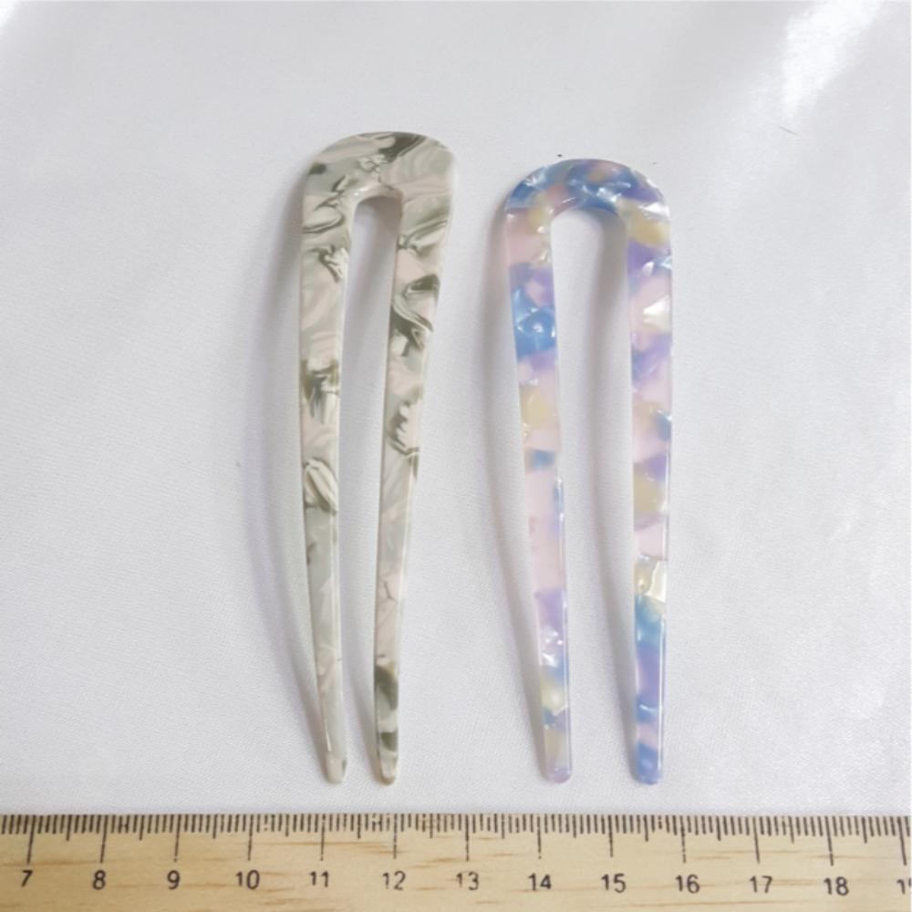 Elegant Celluloid Hairpin (Minimum 3EA)