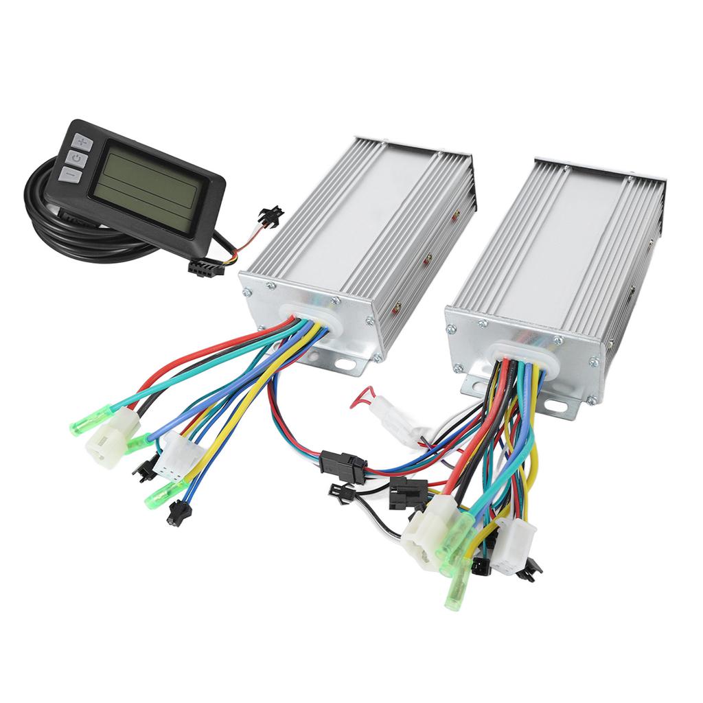 500W Fahrrad Dualantrieb Controller Kit mit Displaypanel Elektrofahrrad Umbausatz für Elektro