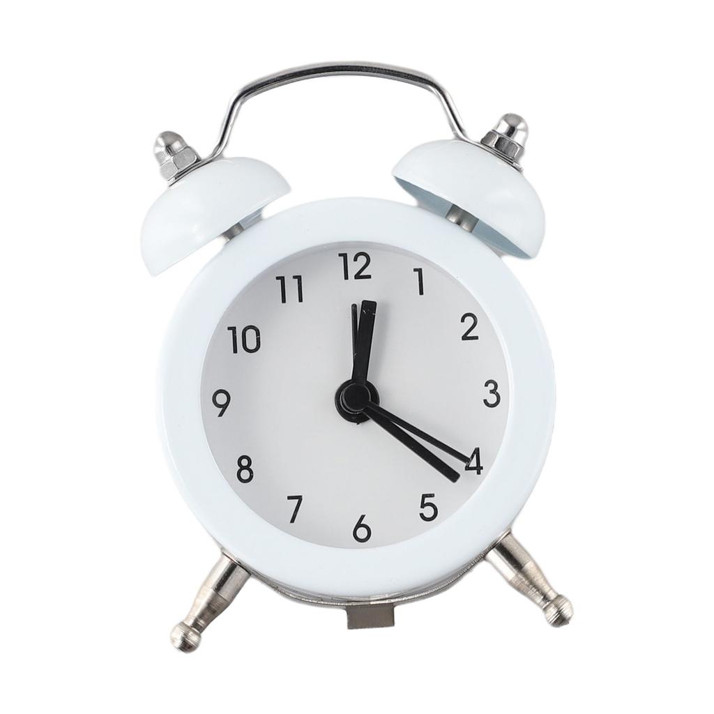 Classic Metal Material Double Bell  Alarm Clock Rural Small Fresh Desktop Alarm Clock Event Holiday Small Gifts Desk Home Decor