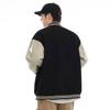Black American Baseball Jacket Men'S Loose Casual Top Trendy Brand Men'S Jacket Clothes Trendy Brand