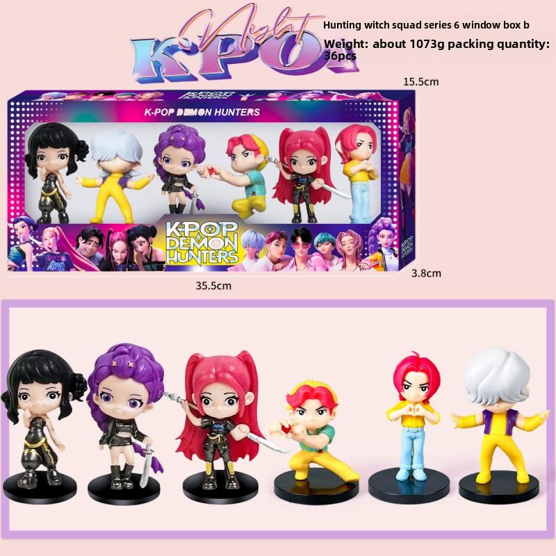 K-Pop New Demon Hunter Girl Group Men's Group Figure Model Blind Box Tide Play Doll Ornament