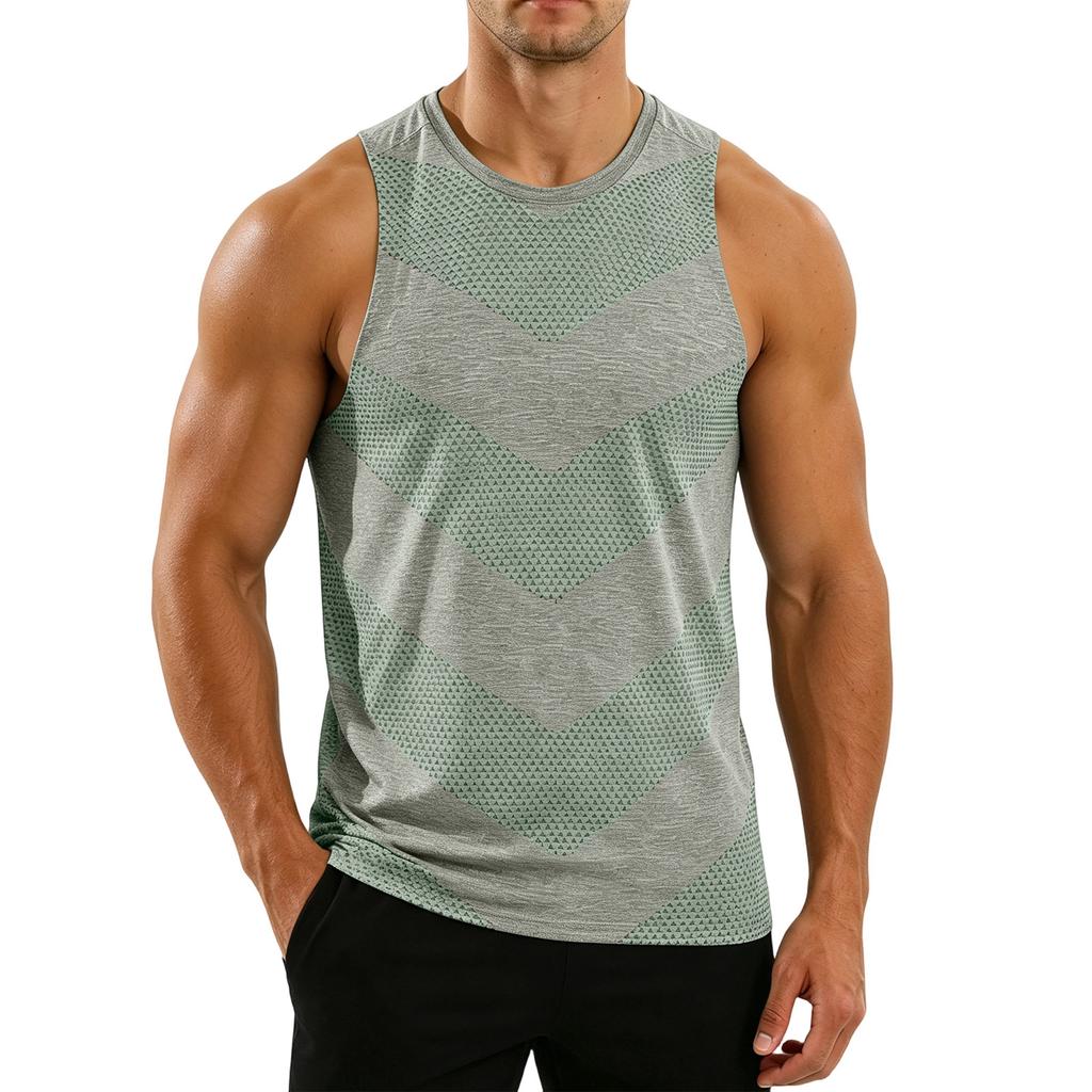 Herren Sport-Ärmelloses Shirt Leichte Atmungsaktive Tanktop für Laufen Basketball Training Fitnessstudio Fitness Workout Sportweste