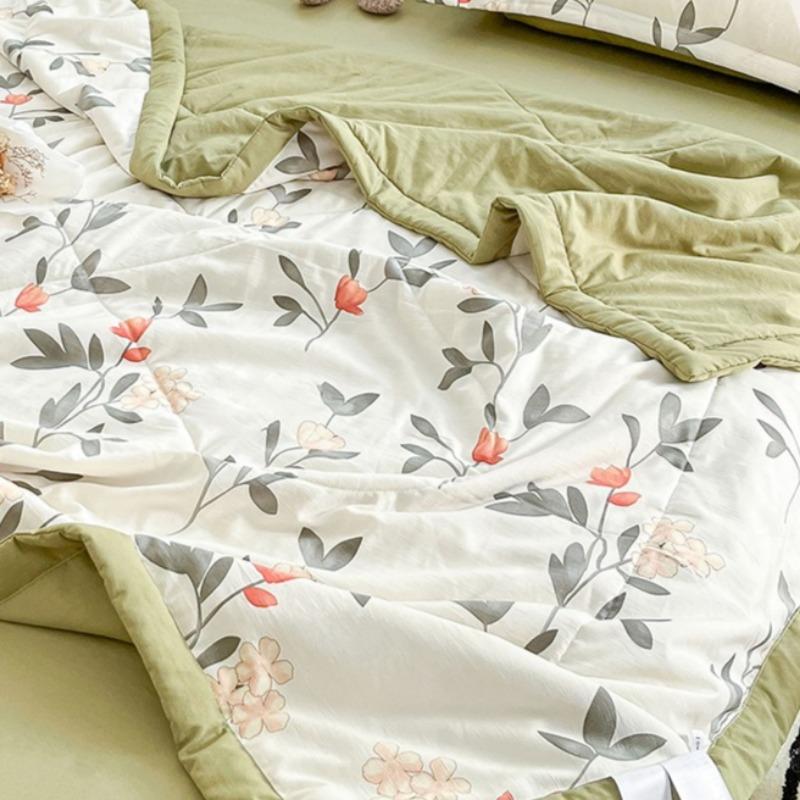 Sen Breathing Series Cotton and Linen Double Layer Summer Breathable Cool Combination Mother and Child Quilt