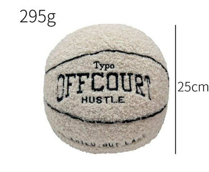 Kreativní plyšová panenka polštář na basketbal mimo hřiště