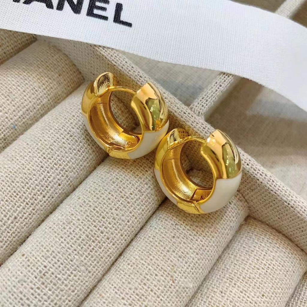 Good Things Come In Pairs, Heroine Jiang Xi, The Same Earrings, Metal Earrings, French Retro Light Luxury Ear Buckles