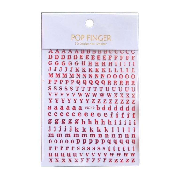 26 Buchstaben Metall Alphabet Aufkleber Kombinations Wort Aufkleber Nagelkunst Aufkleber