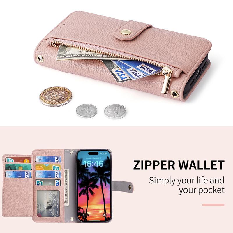 Tpu Wallet Case With Card Slots And Magnetic Stand For Fashionable Protection