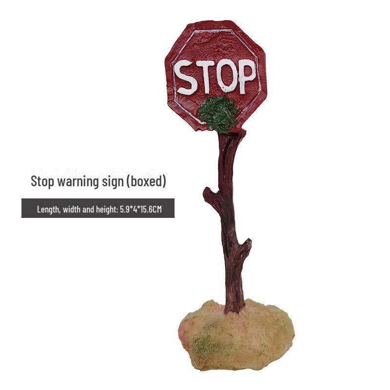 Creative Resin Shark Skull Aquarium Decoration: Fish Tank Warning Sign Ornament for Landscaping.