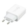 20W QC3.0 PD Quick Charger Dual Port Fast Charging Speed Charger for Dji Avata AC 100‑240V White EU Plug 85x43x24mm