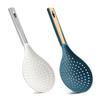 Multifunction 2 In 1 Cooking Spoon Strainer Scoop Long Handle Colander with Clip Widen Draining Noodles Blanched Water Scoop