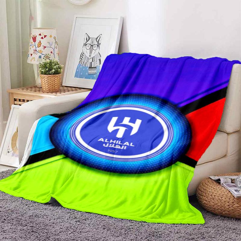 Roshn Saudi League football team Al Hilal SFC Neymar da Silva Santos Júnior blanket Soft four season home bed office travel outdoor warm blanket K3
