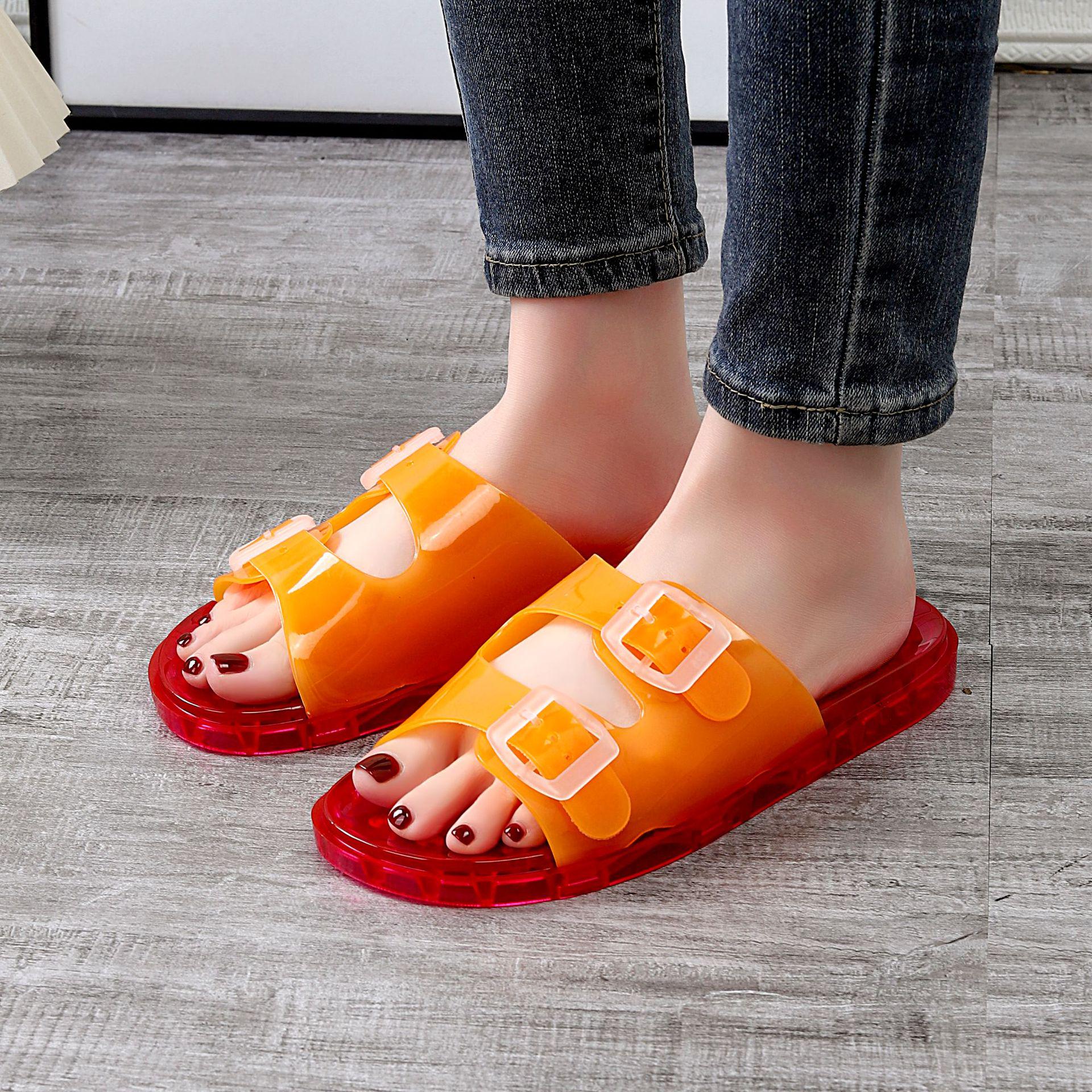 Yuzhihao Women s Summer Double Strap Sandals - Fashionable Beach Flip Flops, Casual Flat Shoes 36-37