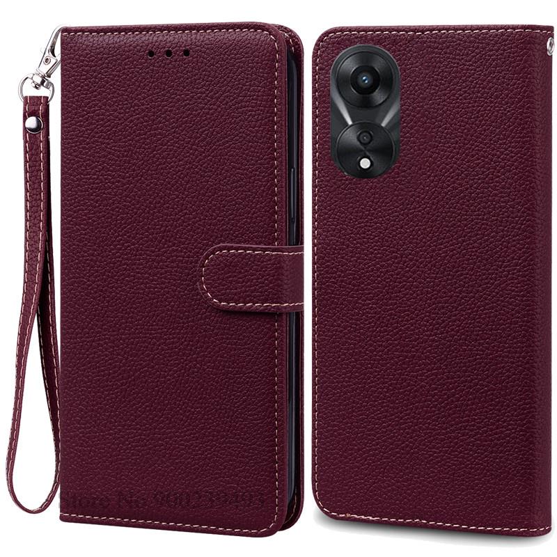 For OPPO A78 5G Case Soft Silicone Leather Wallet Case For OPPO A58 5G A 78 Phone Case For OPPO A78 5G Cover Coque Fundas Etui