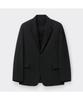 Customellow Black Loose Fit Setup Jacket C9Jam26421Bkx