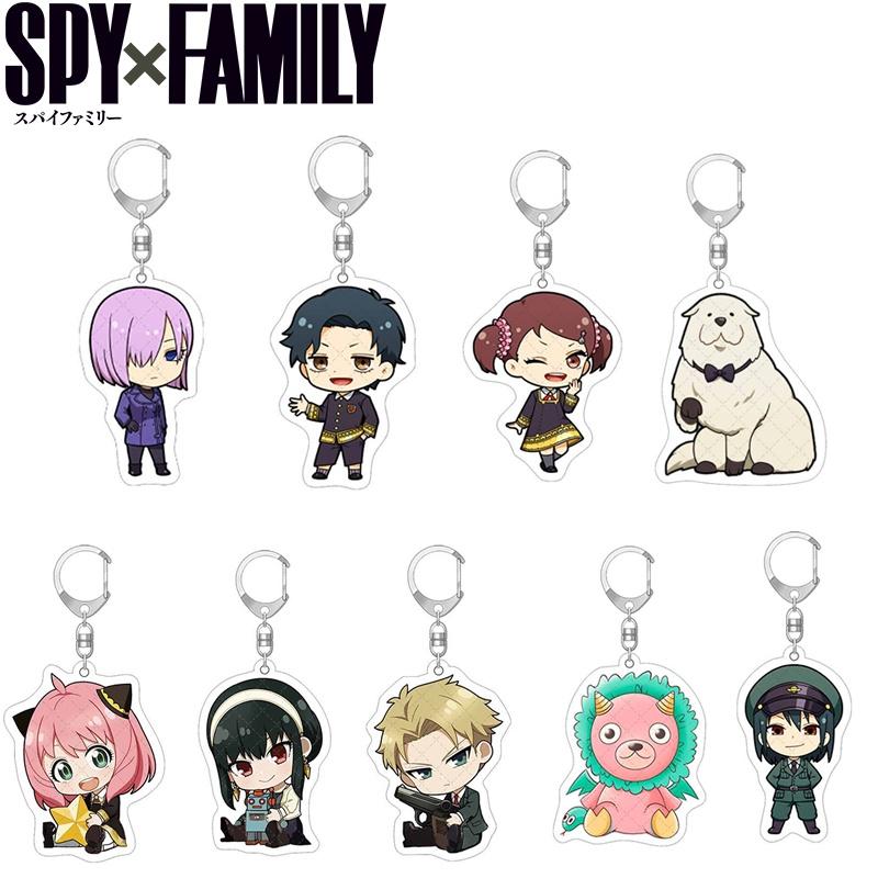 Spy×family Chain Key Acrylic Cartoon Loyor Anya Yor Figure Keychains Gifts