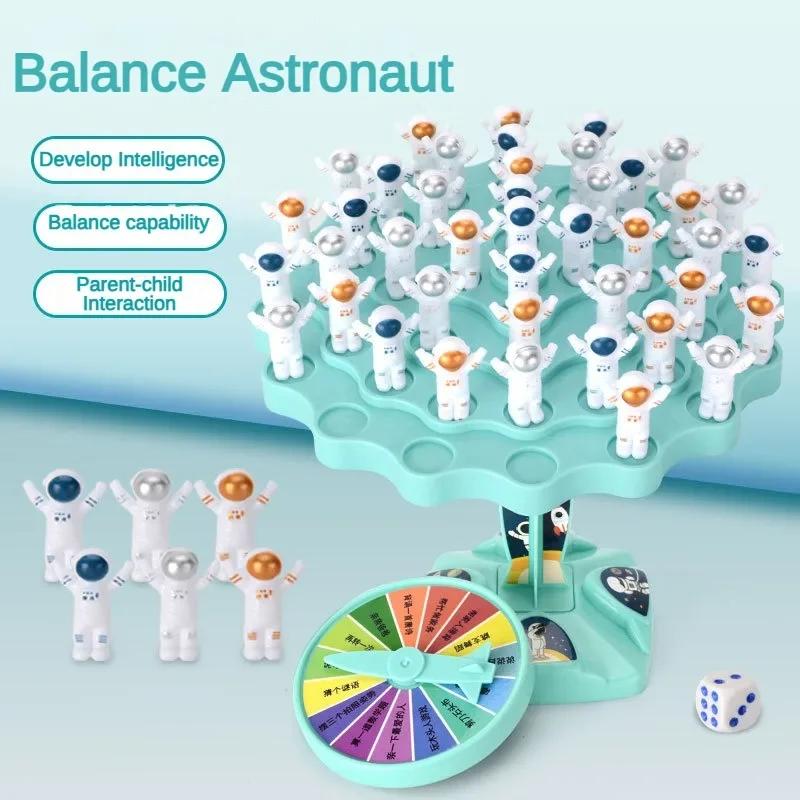 Astronauten Balance Puzzle Tischspiel Gelegenheitsspiel Interaktives Tischkampfspiel für Eltern und Kinder Kinder Stapelbrett Partyspiel