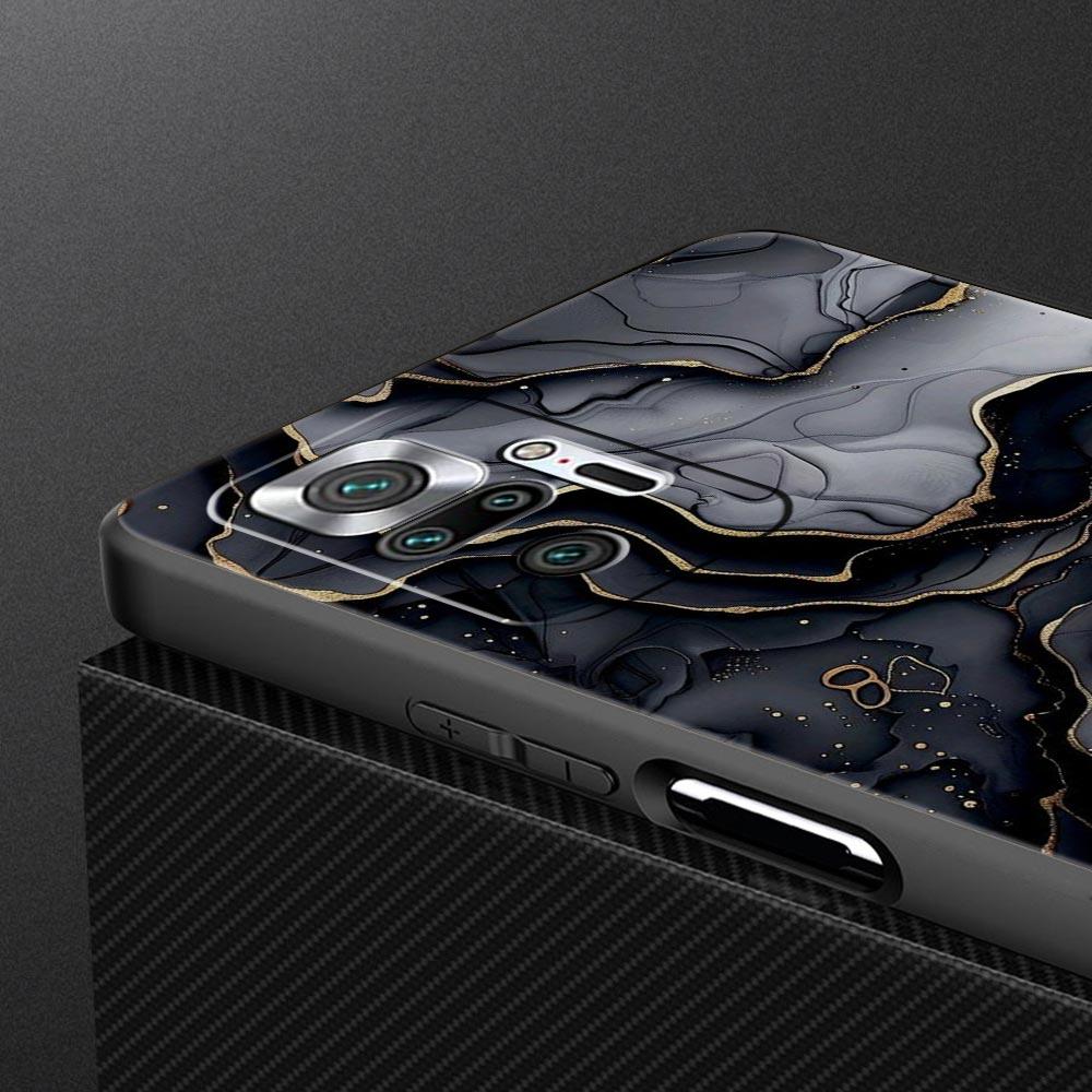 Watercolor Marble Phone Case For Xiaomi Redmi Note 14 13 5G 10 11 12 Pro Plus 4G 14C 13C 12C 10C Black Cover