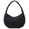 New MLB Polyester Cloud Bag, Dumpling Bag, Shoulder Bag, Hobo Bag, Handbag, Shoulder Bag Tubas Women's Black 3ABQL0936-50BKS