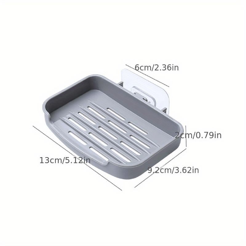 Wandmontierte Seifenschale mit Ablauf Wandmontierter seifenfreier Seifenhalter Badezimmer Seifenhalter Seifenständer Küchen-Schmutzständer