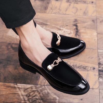 Fashion Luxury Brand Men's Shiny Leather Shoes High-end Banquet Formal Suit Dress Shoes Office Commuting Men's Business Casual Shoes