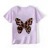 T-shirt per bambini Top Estate Stampa di cartoni animati Arcobaleno puro Moda a maniche corte Coniglio Simpatico Top multicolore di vendita caldo