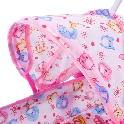 Dolls Pram Iron Foldable Baby Stroller Colorful Large Capacity Stable Lightweight Doll Handcart for Boys Girls