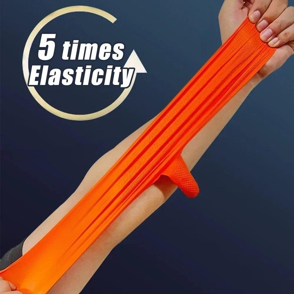 10pcs Heavy Duty Nitrile Gloves with Diamond Textured Safety Gloves  Industrial Use