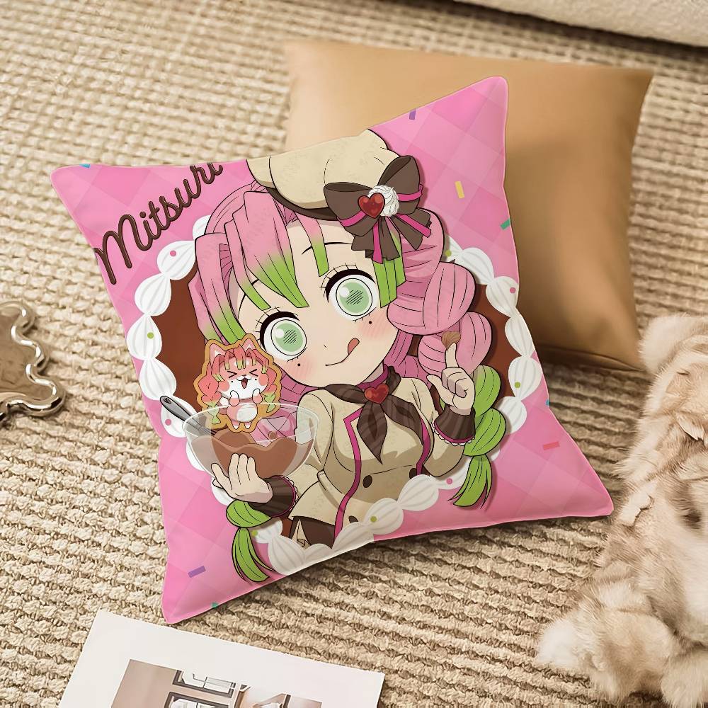 Аниме D-Demon S-SlayerS Наволочка Защита от пылевых клещей Невидимая молния Диван Кровать 12x12Inch