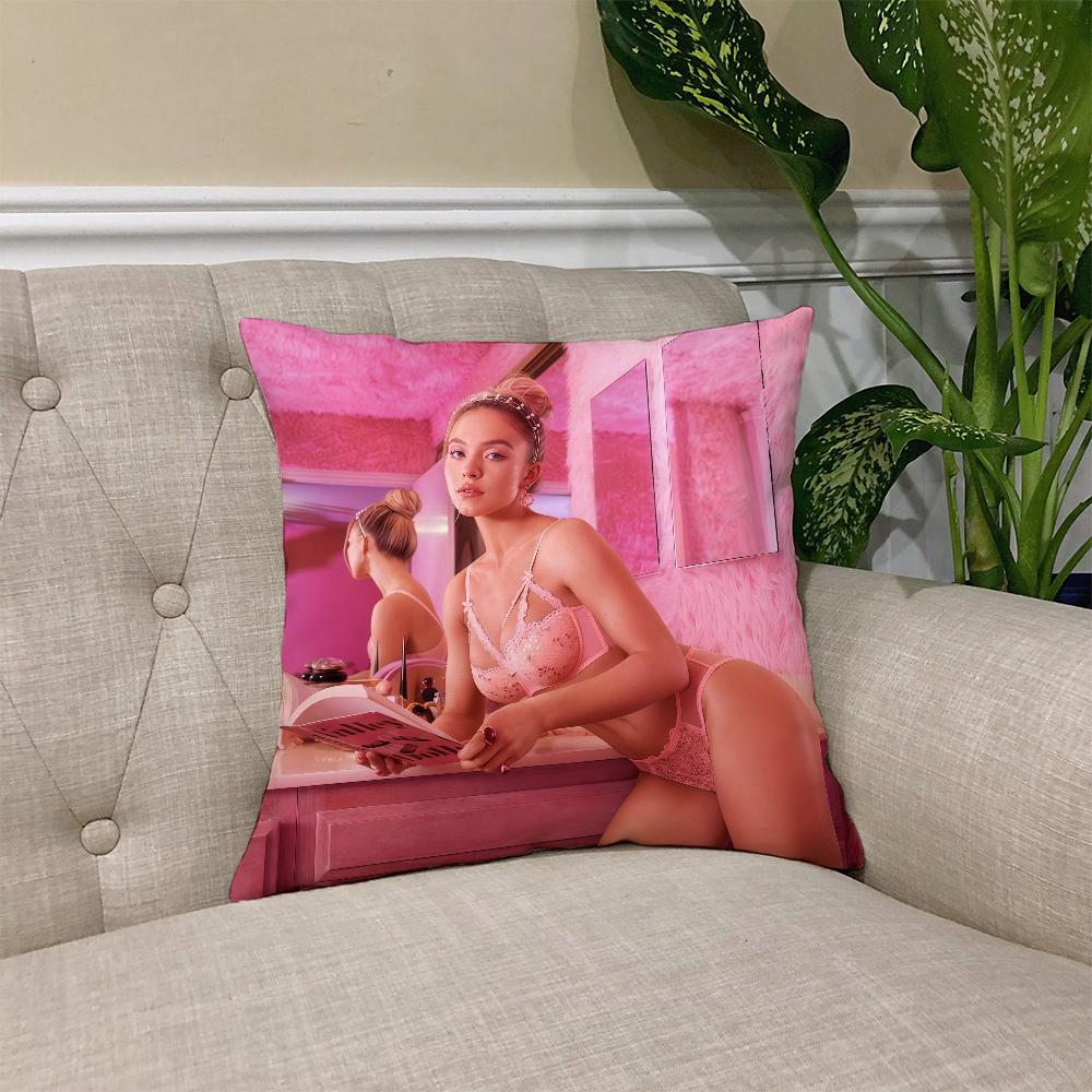 Cushion S-Sweeney Cover Square Sofa Cushion S-Sydney Actor Cover Casual Skin-Friendly Comfortable Pillow Cover