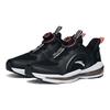 Anta Kids Rotating Buckle Shock Absorbing Wear Resistant Breathable Low Top Running Shoes Kids Running Shoes Black Silver 312225550-6