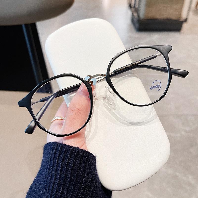 

Material Women S Glasses Frame Polygon Shape Anti Blue Light Glasses Women Korean Stylish Eyeglass Frame For Women