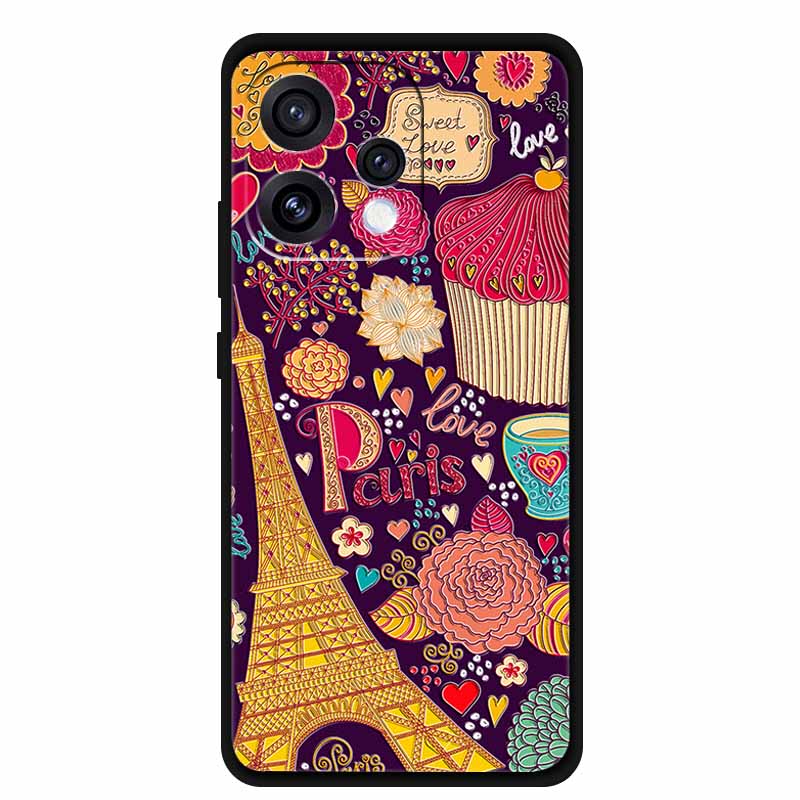 3D Emboss Case For Oppo Reno15 5G Phone Case Reno 15 Coque Flowers Silicone Soft Back Cover For Oppo Reno 15C 5G 2025 Case Funda