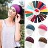 Women Headband Solid Twist Cotton Wide Turban Knotted Headwrap Girls Hairband Fashion Hair Accessories