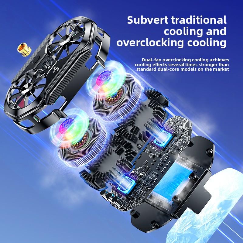 Mobile phone radiator Magnetic semiconductor live broadcast e-sports cooling artifact Silent cooling