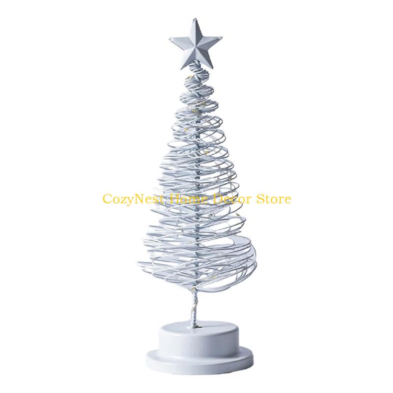 92MF Christmas Tree with Lights LED Artificial Tree Star Toppers for Indoor Outdoor Garden Holiday Decoration Christmas Lamp Christmas tree белый