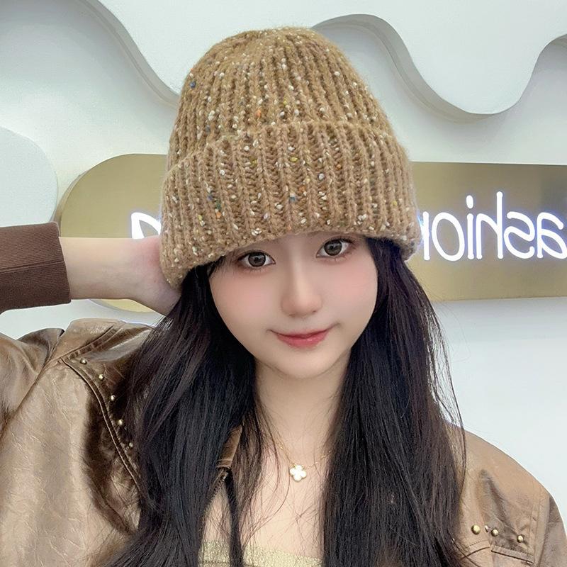 

Autumn and Winter Warm Hat Korean Version Versatile Knitted Hat Outdoor Travel Cold Protection Ear Protection Woolen Hat Student Pullover Cold Hat M（56-58cm）
