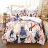 Fashion 3D Print Kawai Girl Beyond the Boundary Beding Set Bedrom Soft Modern Bedspreads Comefortable Soft with Soft Fabric Duvet Cover Pilowcase