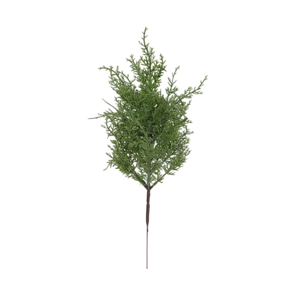 Simulated Branch Single Decorative Christmas Green Plant Ornaments Indoor Flower Arrangement Accessories
