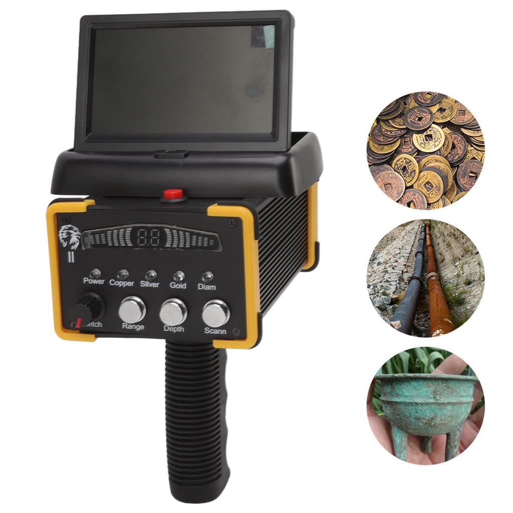 30m Metal Detector Folding Screen Gold Finder Metal Scanner Device Search Range 1000m GR9000 Handheld Metal Detector