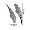 1 Pair 3D Stereo Car Body Sticker Angel Wings Badge Emblem Style Metal Zinc Alloy Decal Auto Exterior Decoration Accessories