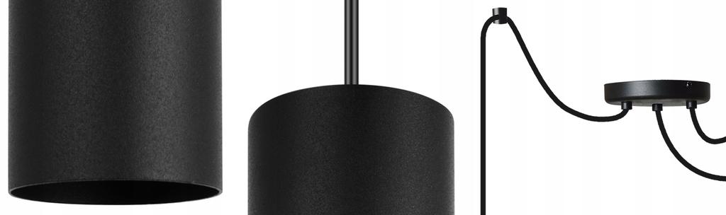 MODERN CEILING HANGING LAMP BLACK LED LAMP