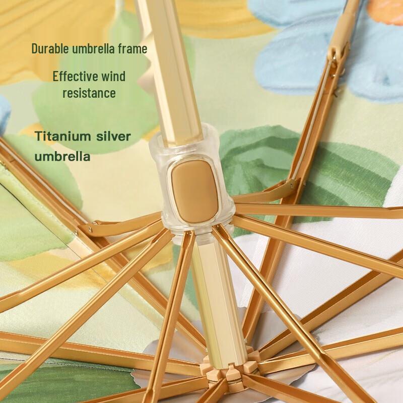 MAYDU UV Protection Folding Sun/Rain Umbrella