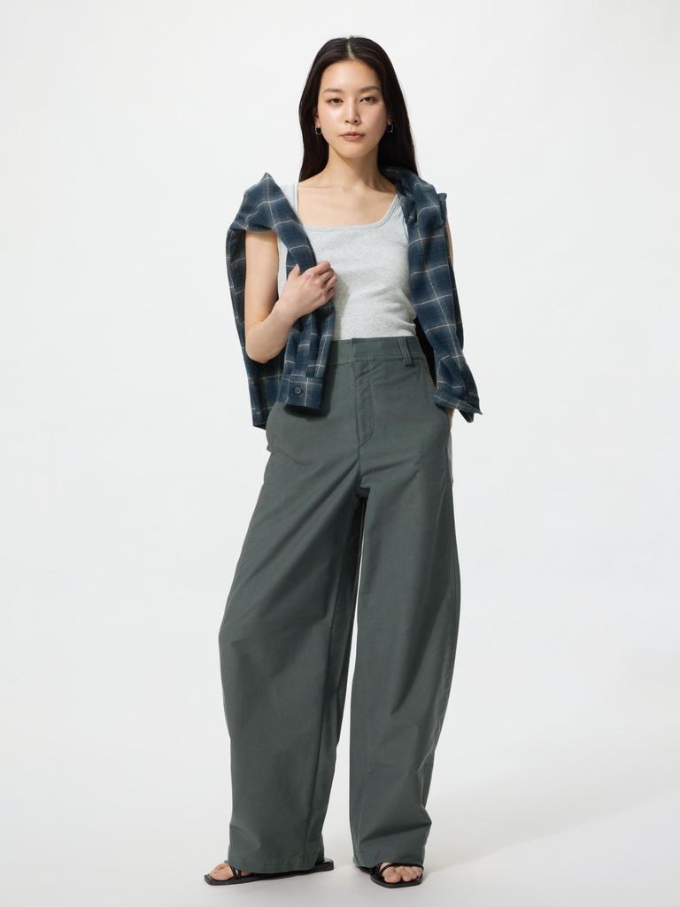 Uniqlo Japan Jersey Barrel Leg Pants