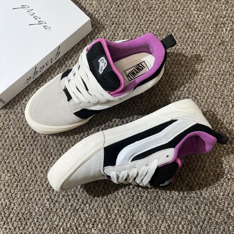 Shop Knu Skool Classic Black Chubby Bread Shoes Low Top Casual Canvas Board Shoes