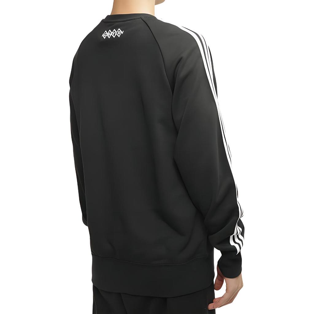 Adidas Sweatshirts Men's Black Crew Neck Moderate Regular FR5323