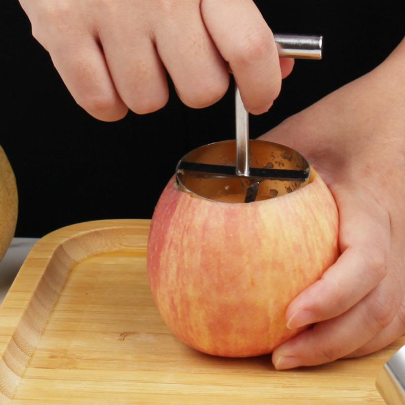 304 stainless steel apple core remover fruit pear core removal tool household stewed pear core removal mold wholesale